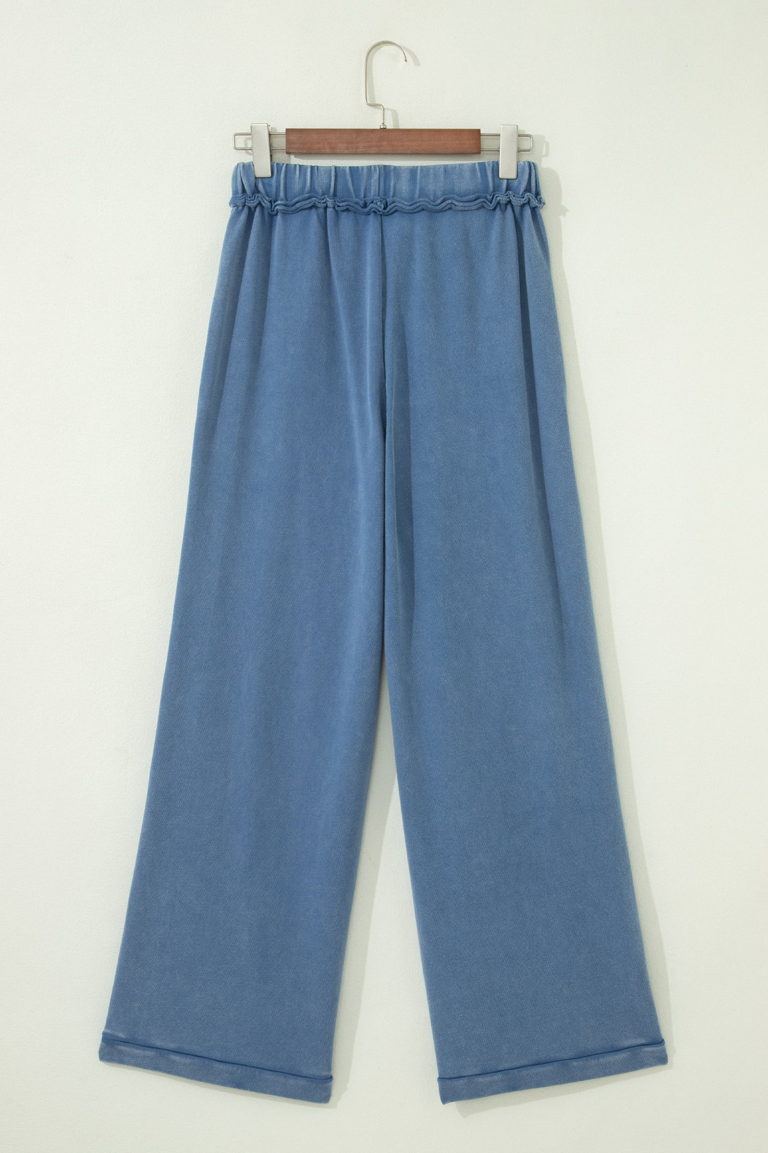Ashleigh Blue Mineral Wash Drawstring Retro High Waist Wide Leg