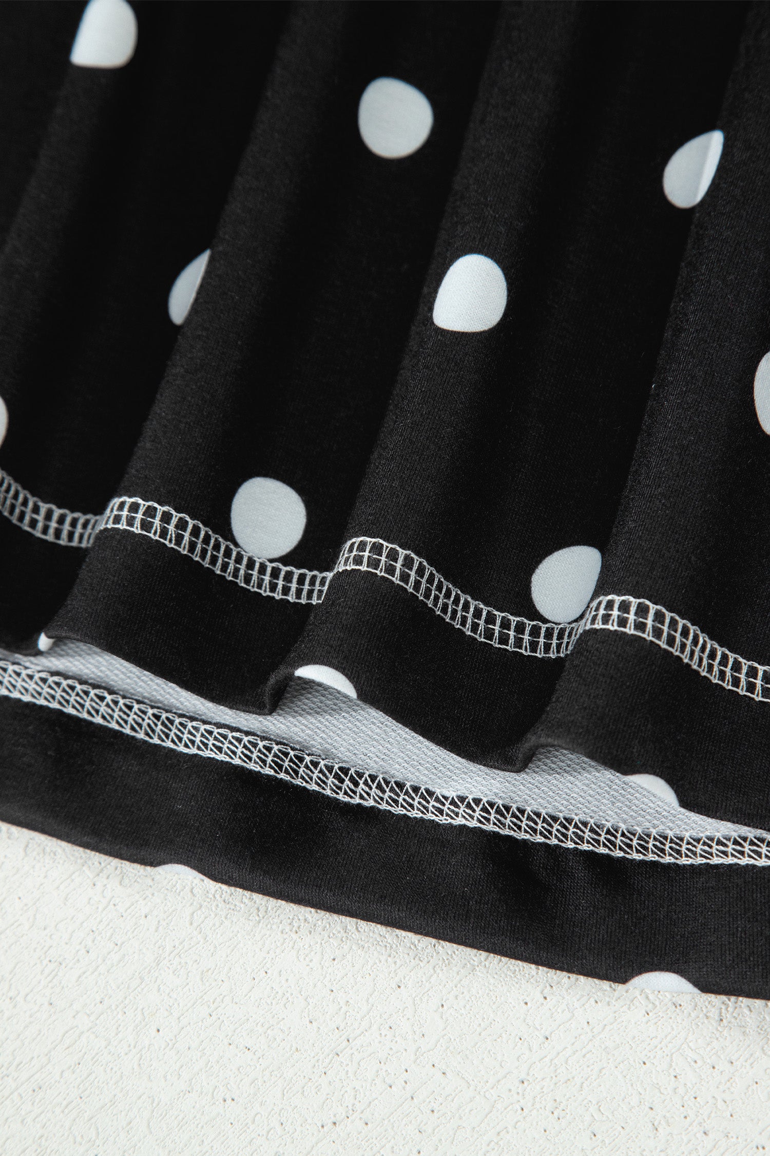 Yellow Exposed Seam Detail Polka Dot Loose Tee Drawstring Shorts Set